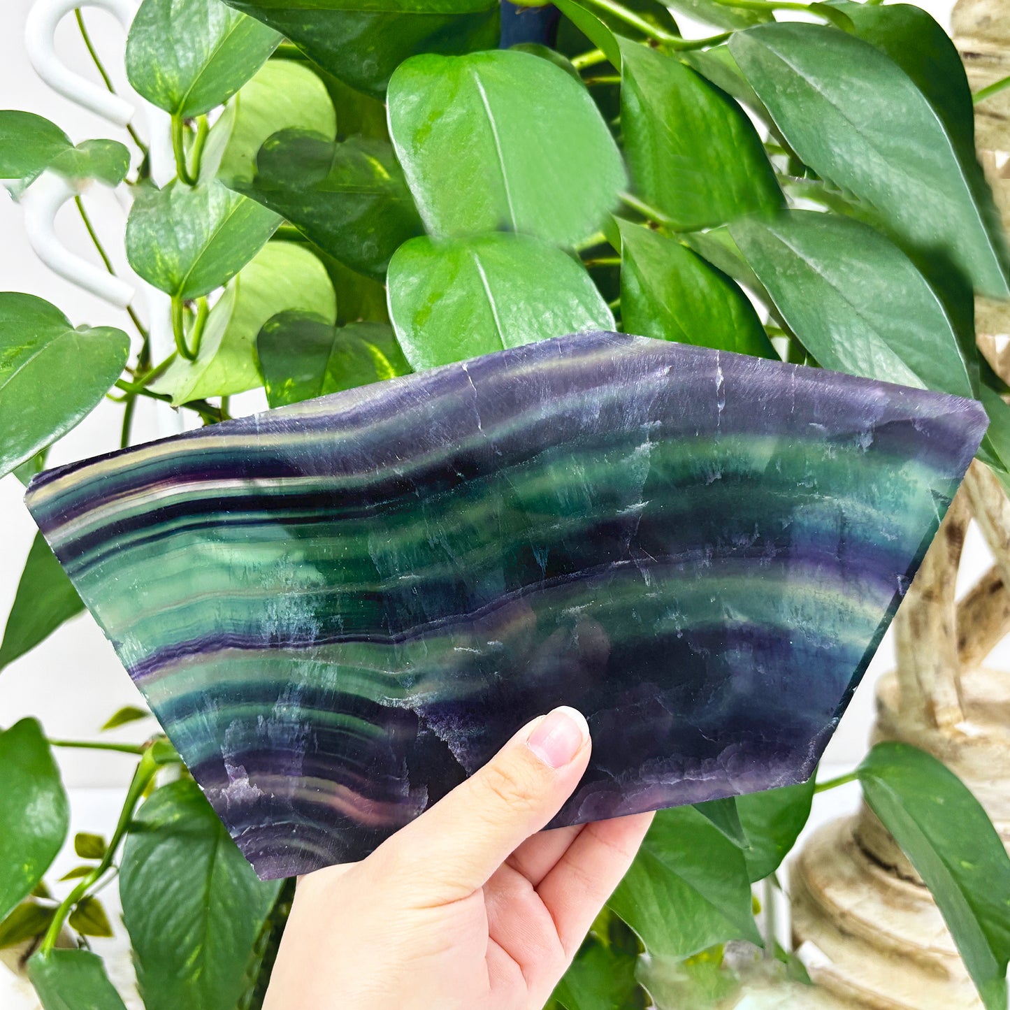 Natural Fluorite Crystal Gemstone Slab - Gem Avenue