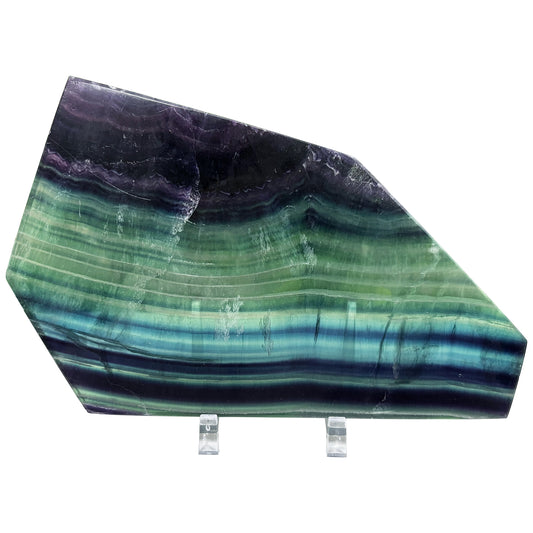 Natural Fluorite Crystal Gemstone Slab - Gem Avenue
