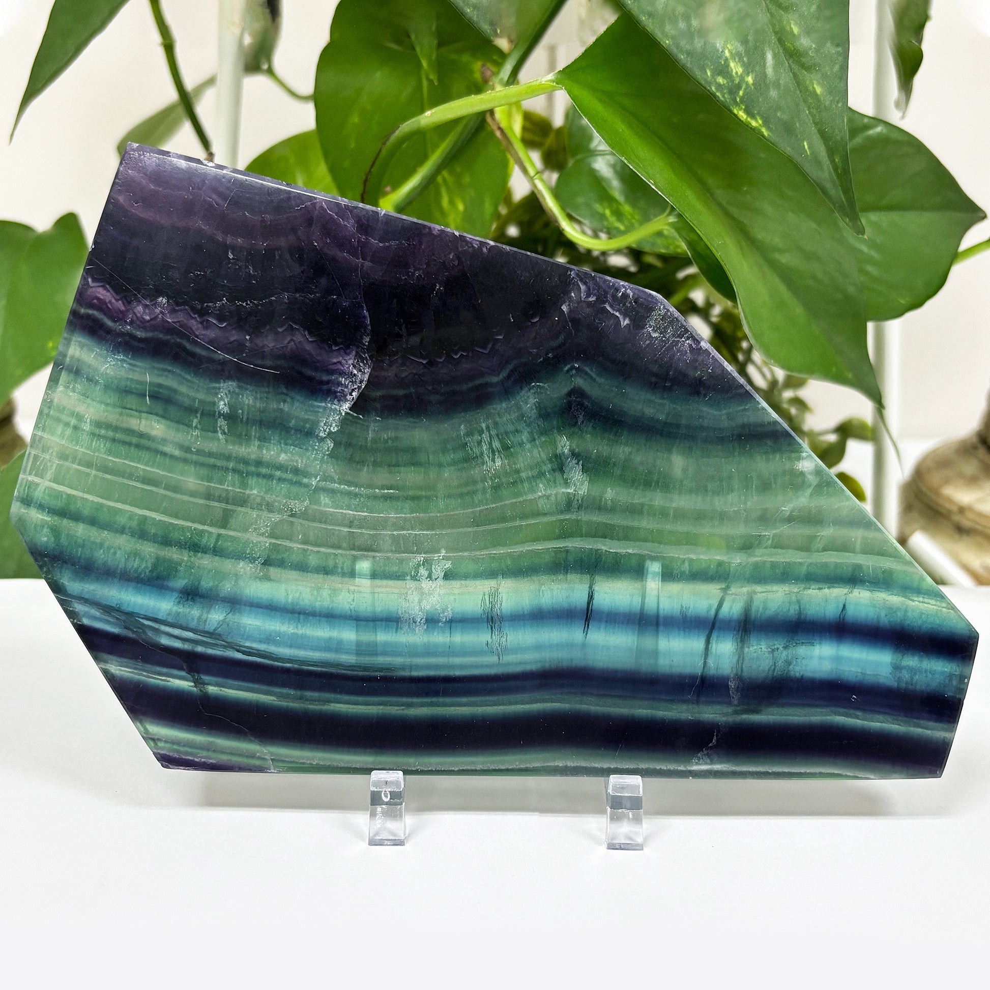 Natural Fluorite Crystal Gemstone Slab - Gem Avenue