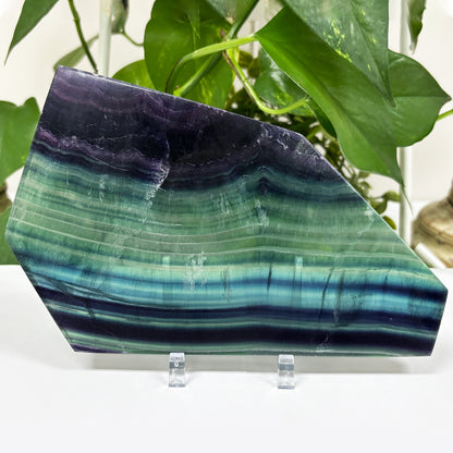 Natural Fluorite Crystal Gemstone Slab - Gem Avenue