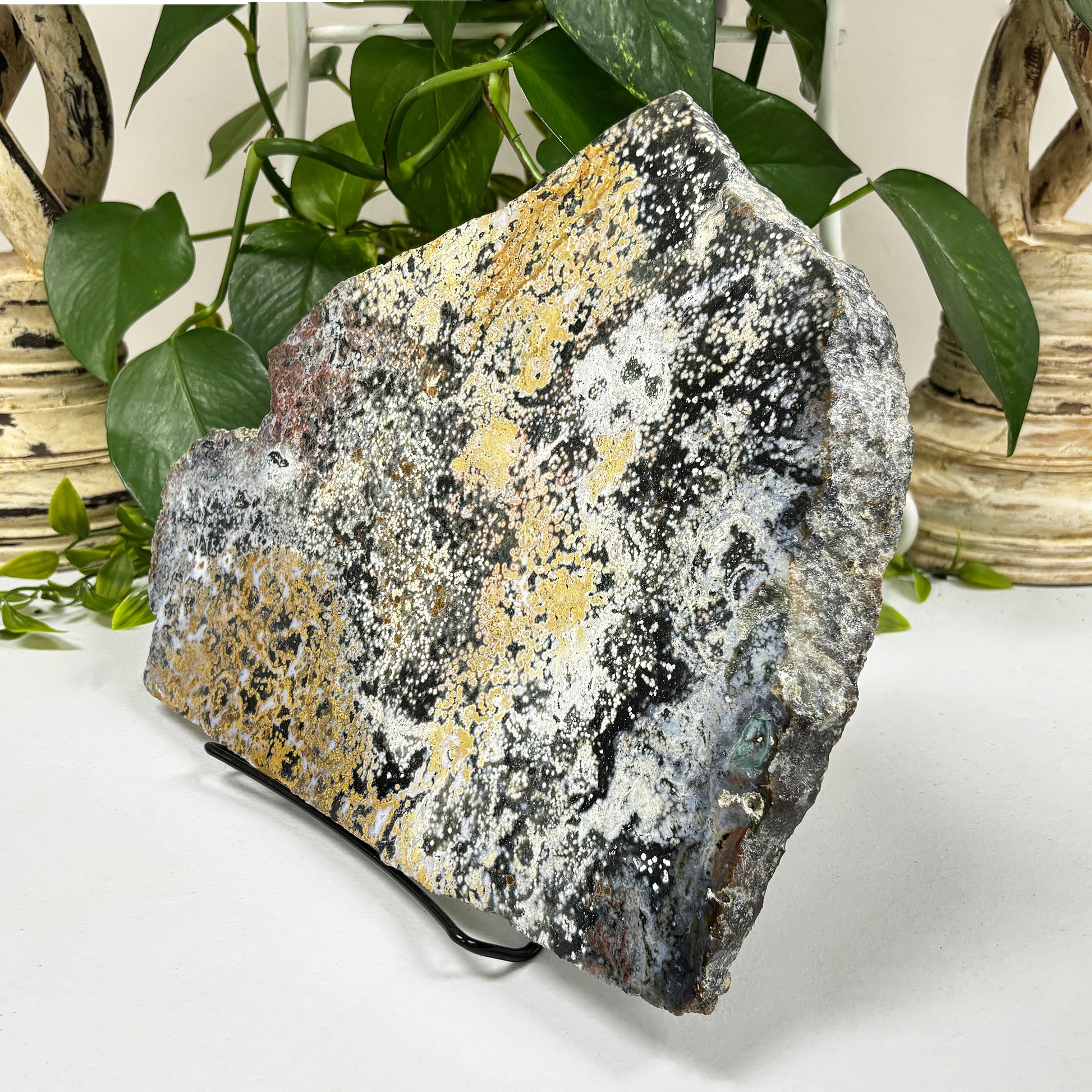 Natural Sea Jasper Crystal Gemstone Slab - Gem Avenue