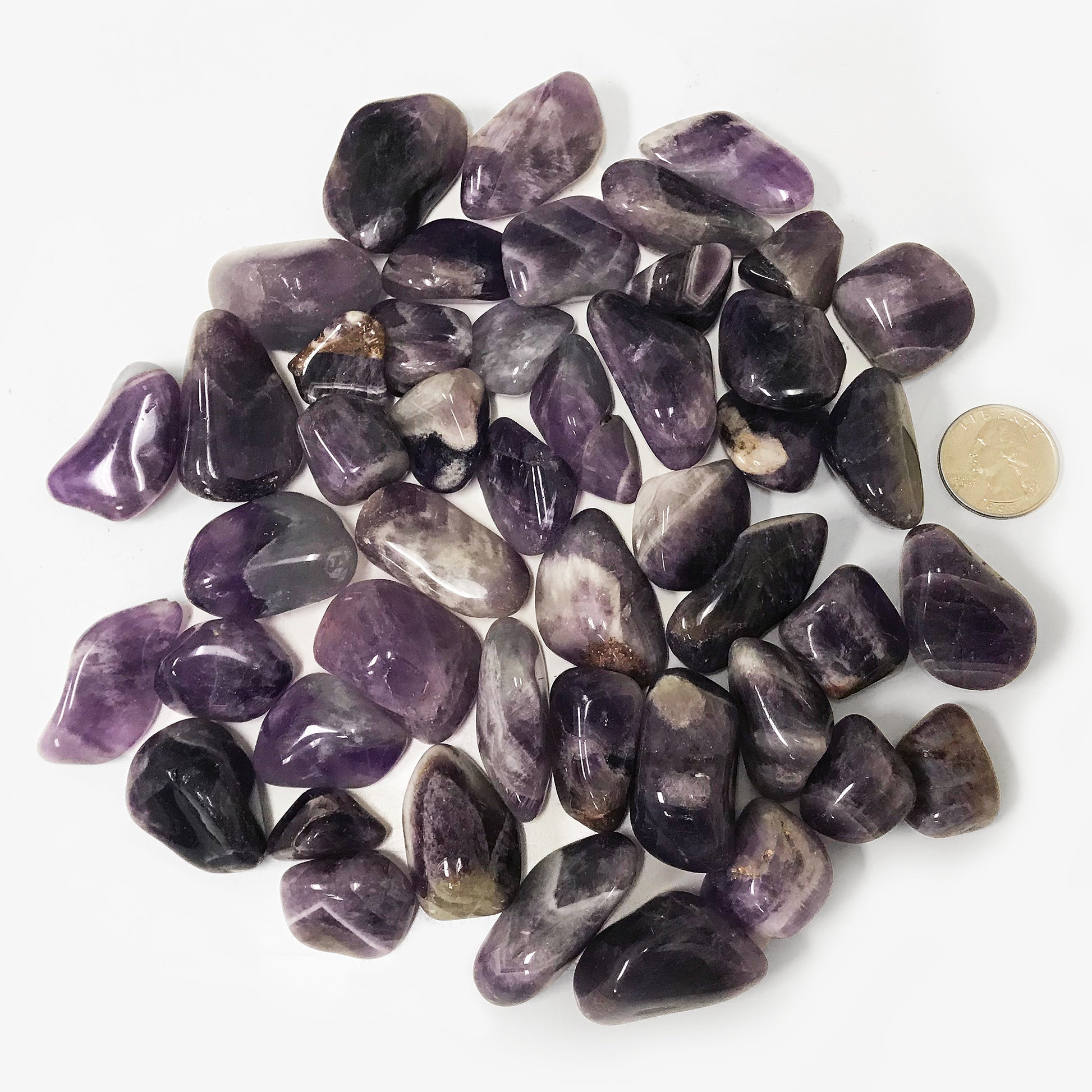 Amethyst Tumbled Stone - Gem Avenue