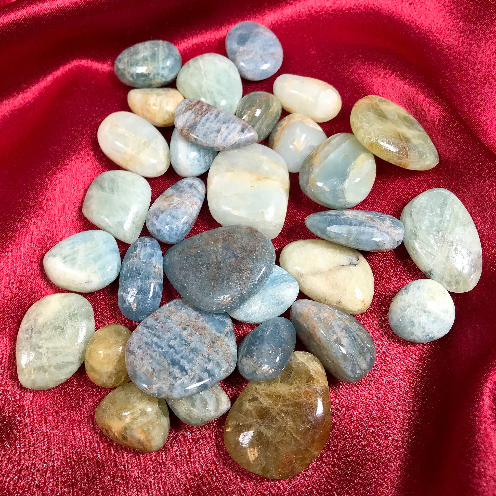 Aquamarine Tumbled Stone Gemstone Crystal - Gem Avenue