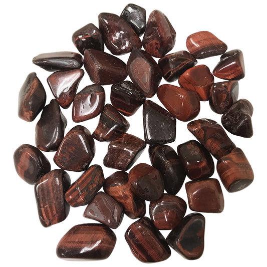 Red Tiger Eye Tumbled Stone - Gem Avenue