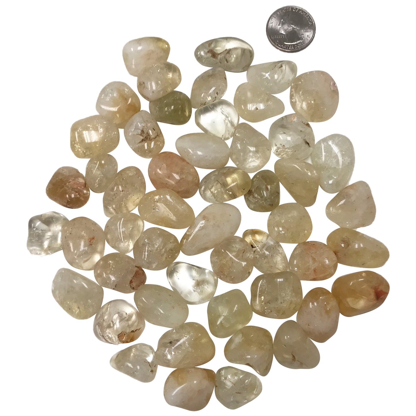 Natural Citrine Tumbled Stone - Gem Avenue