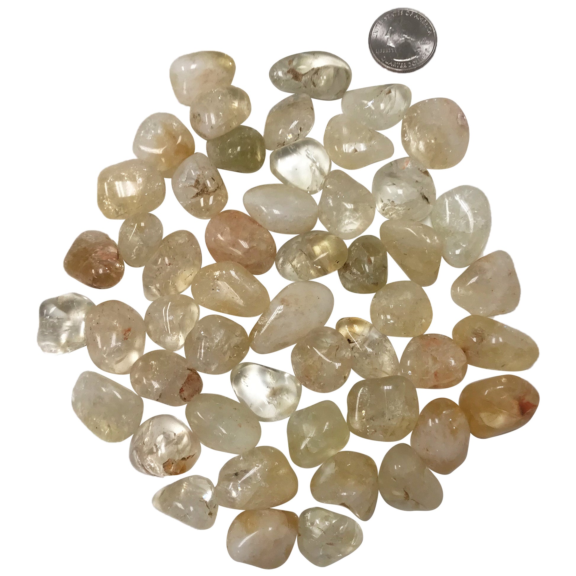 Natural Citrine Tumbled Stone - Gem Avenue