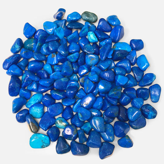 Blue Howlite Tumbled Stone - Gem Avenue