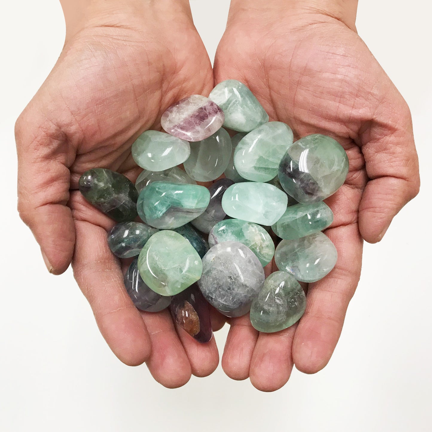 Natural Fluorite Tumbled Stone - Gem Avenue