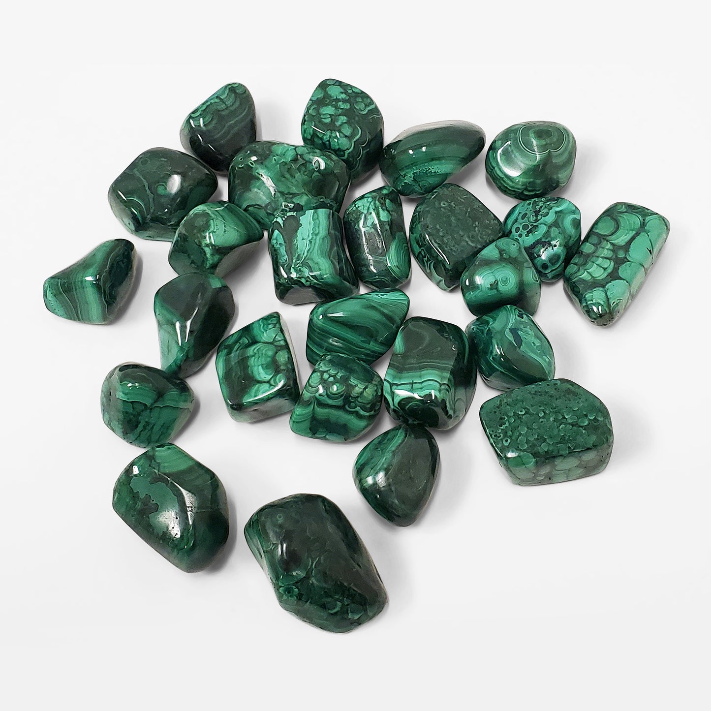 Green Malachite Tumbled Stone Gemstone Crystal - Gem Avenue