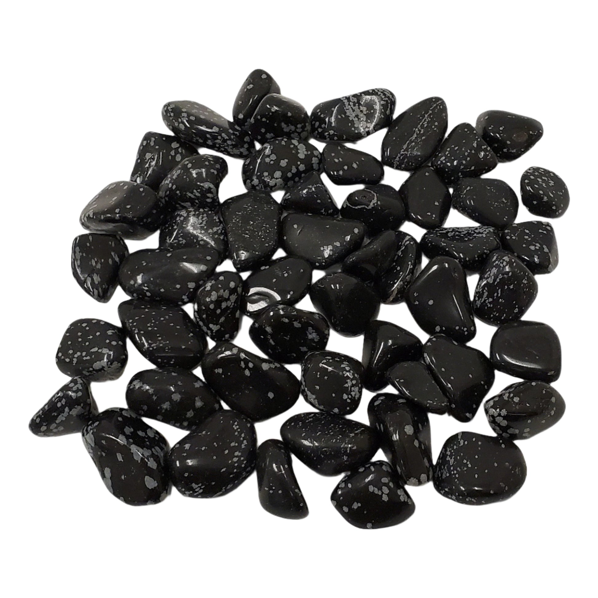 Snowflake Obsidian Tumbled Stone Gemstone Crystal - Gem Avenue