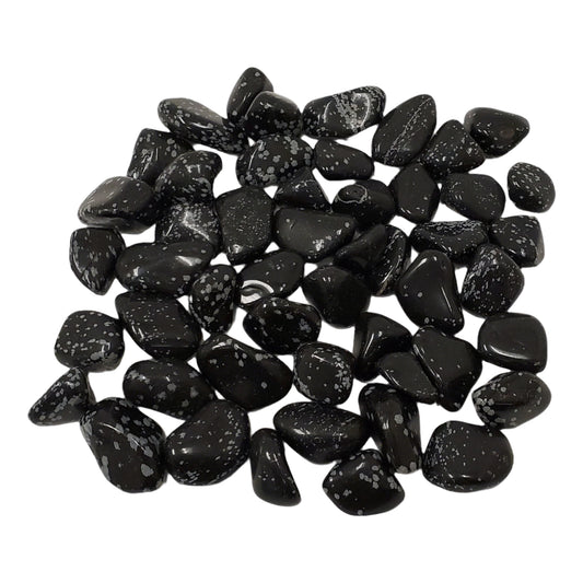 Snowflake Obsidian Tumbled Stone Gemstone Crystal - Gem Avenue