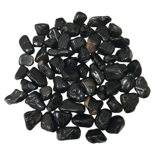 Black Onyx Tumbled Stone - Gem Avenue