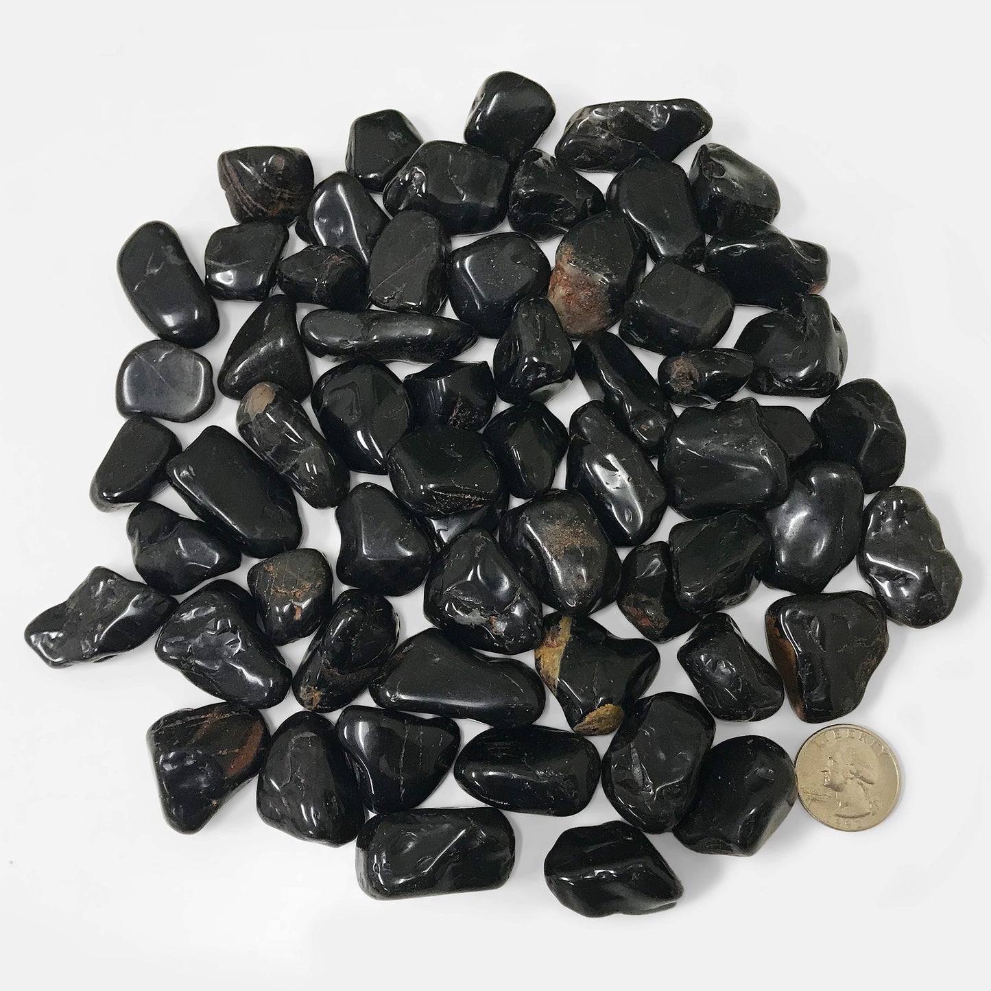 Black Onyx Tumbled Stone - Gem Avenue