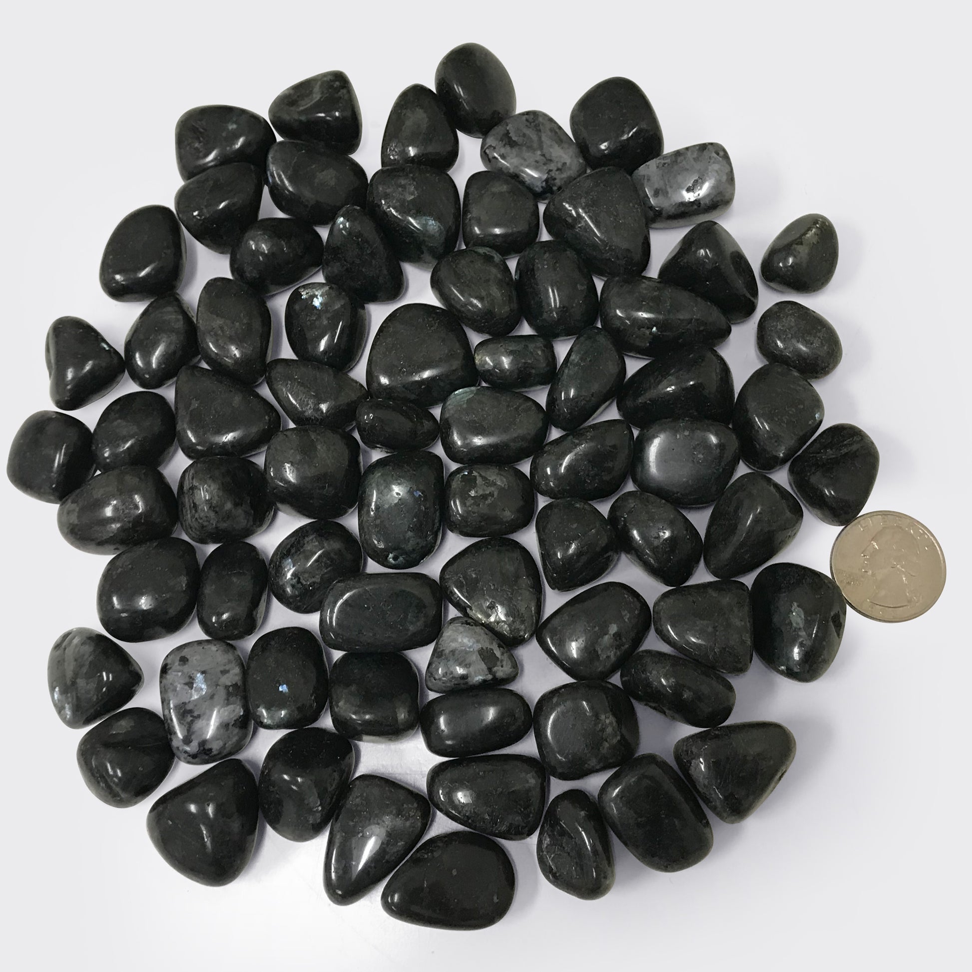 Larvikite Tumbled Stone - Gem Avenue