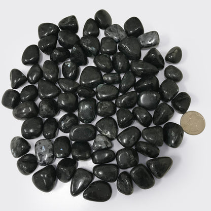 Larvikite Tumbled Stone - Gem Avenue
