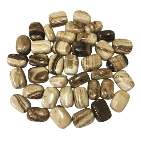 1 lb Natural Polished Chocolate Calcite Gemstone Tumbled Stones Healing Crystals Bulk