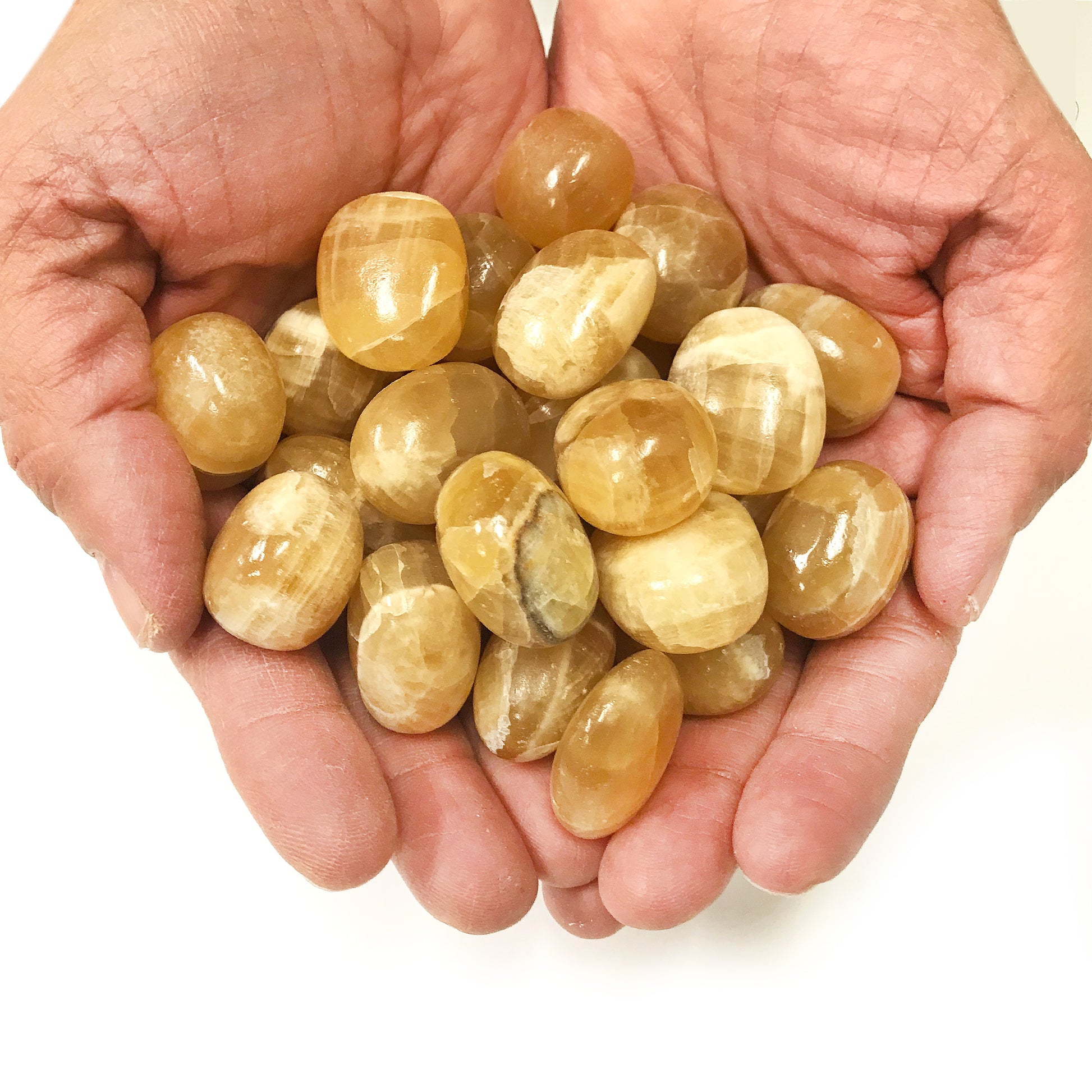 Honey Calcite Tumbled Stone - Gem Avenue