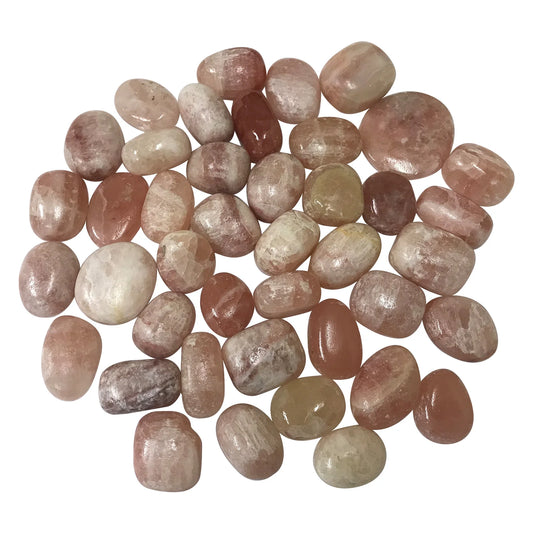 1 lb Natural Polished Rose Calcite Gemstone Tumbled Stones Healing Crystals Bulk
