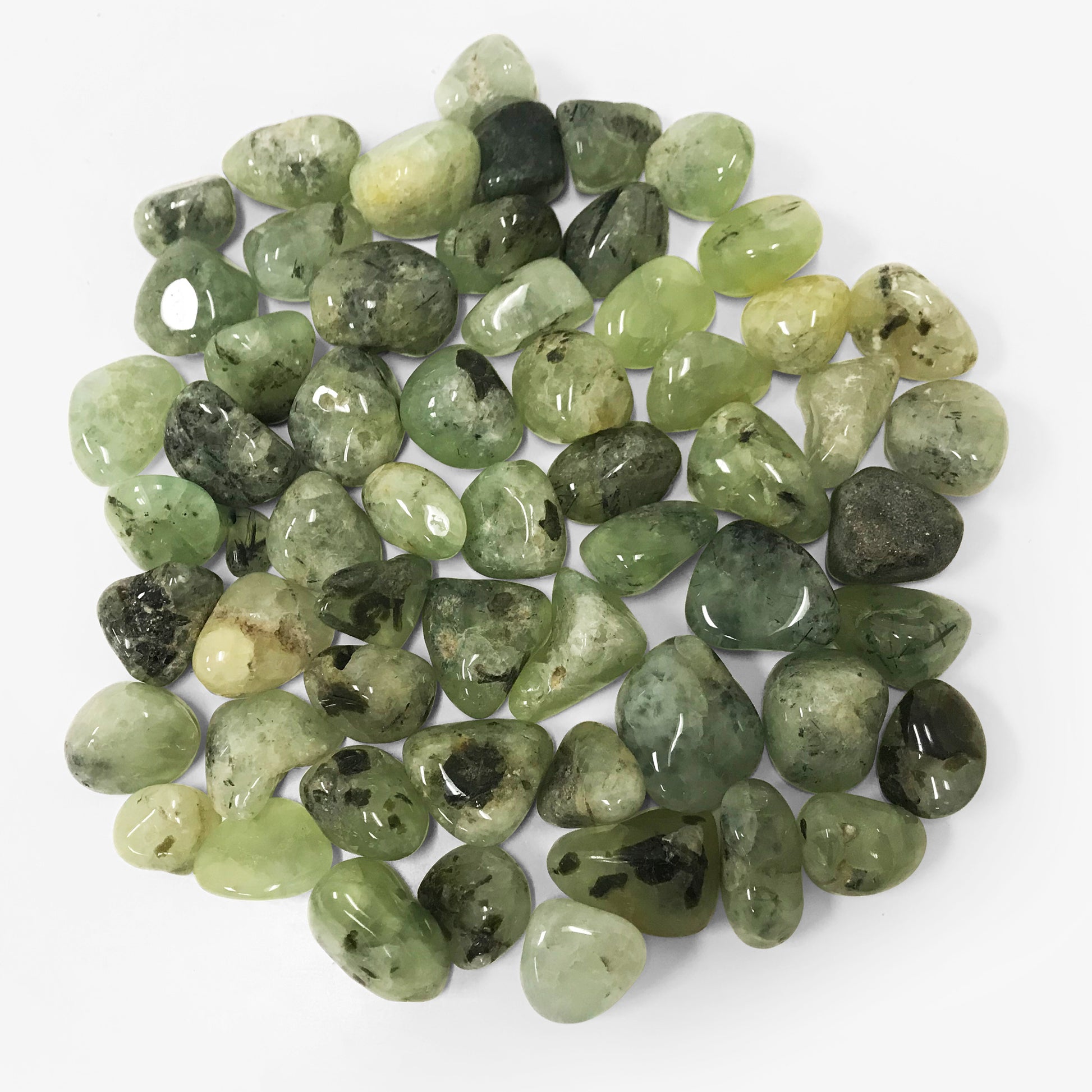 Prehnite Tumbled Stone Gemstone Crystal - Gem Avenue