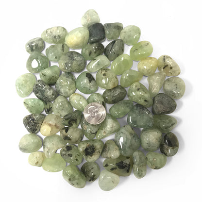 Prehnite Tumbled Stone Gemstone Crystal - Gem Avenue