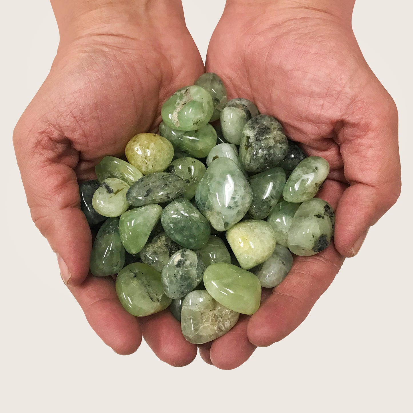 Prehnite Tumbled Stone Gemstone Crystal - Gem Avenue