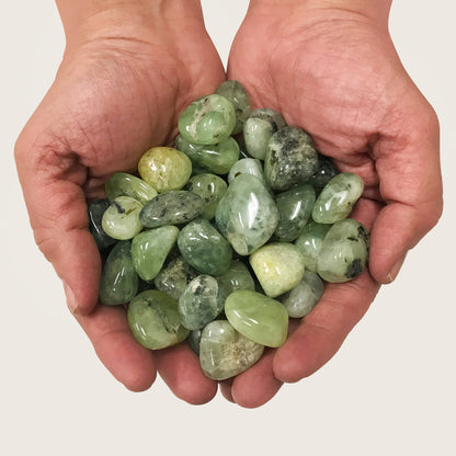 Prehnite Tumbled Stone Gemstone Crystal - Gem Avenue