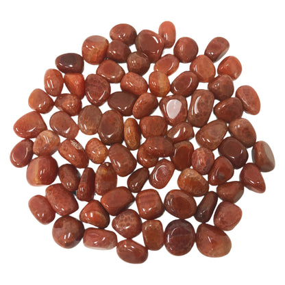 Fire Agate Heated Tumbled Stone Gemstone Crystal - Gem Avenue