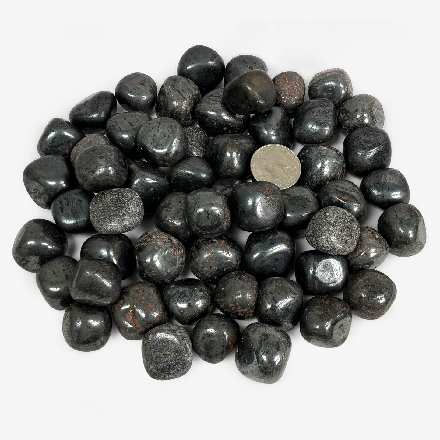 Hematite Tumbled Stone Gemstone Crystal - Gem Avenue