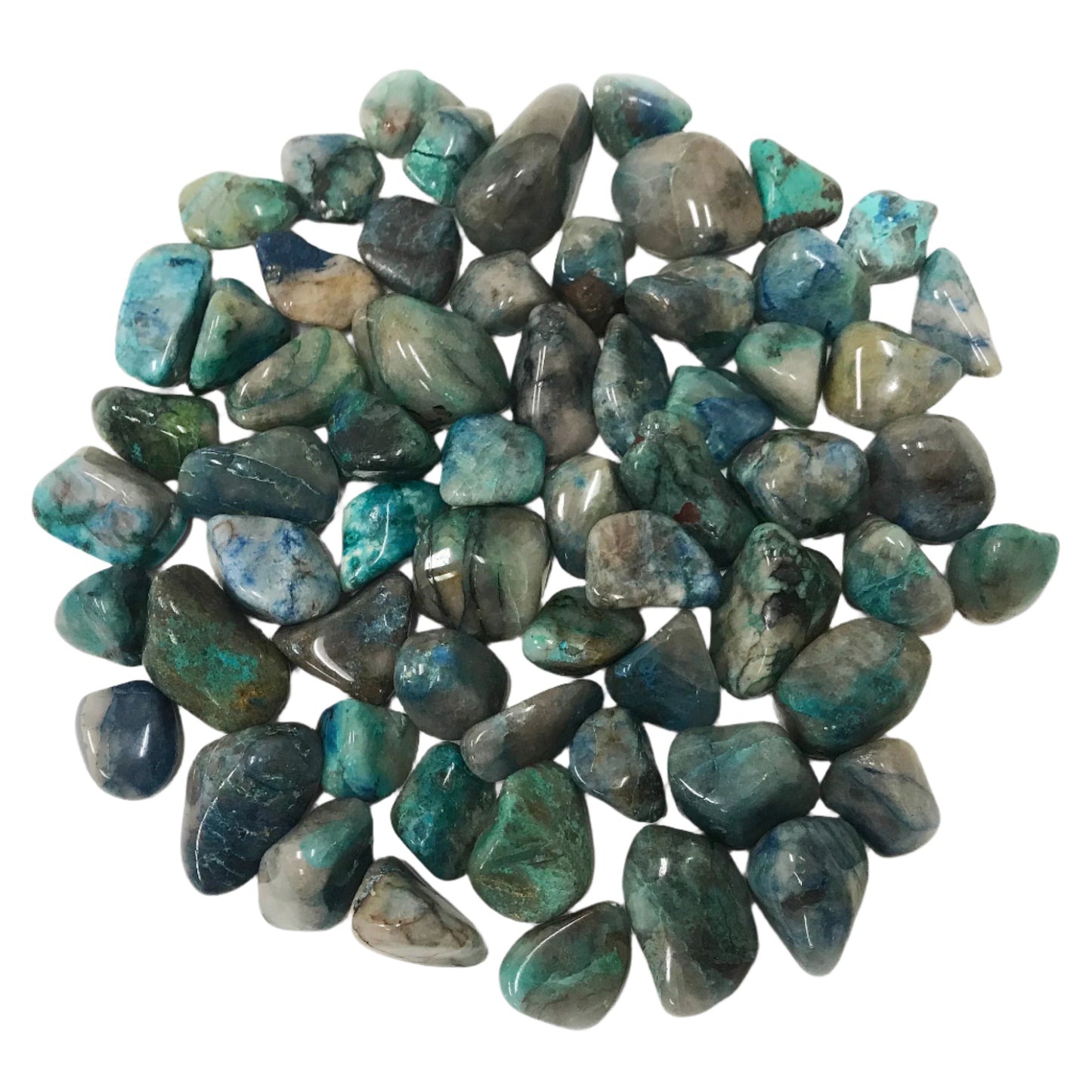 Chrysocolla Tumbled Stone - Gem Avenue