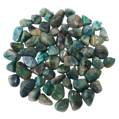 Chrysocolla Tumbled Stone - Gem Avenue