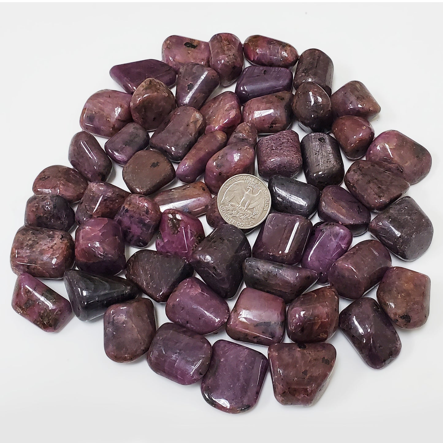 Natural Ruby Tumbled Gemstone Crystals - Gem Avenue