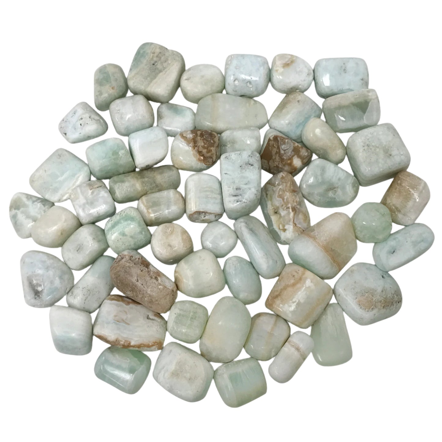 Caribbean Blue Calcite Tumbled Stone Gemstone Crystal - Gem avenue