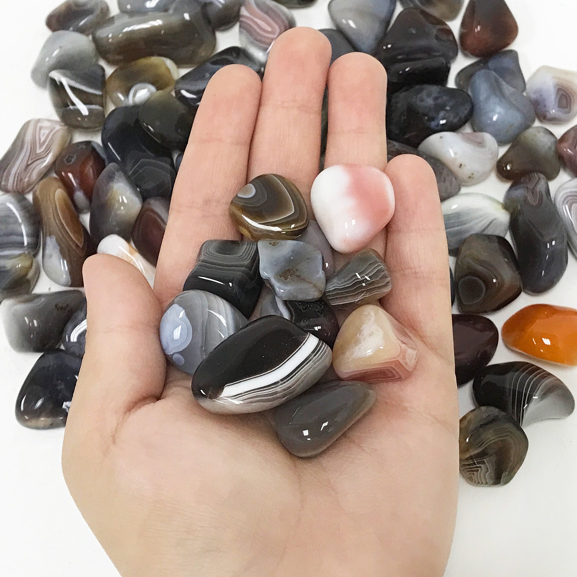 Botswana Agate Tumbled Stone Gemstones Crystal - Gem Avenue