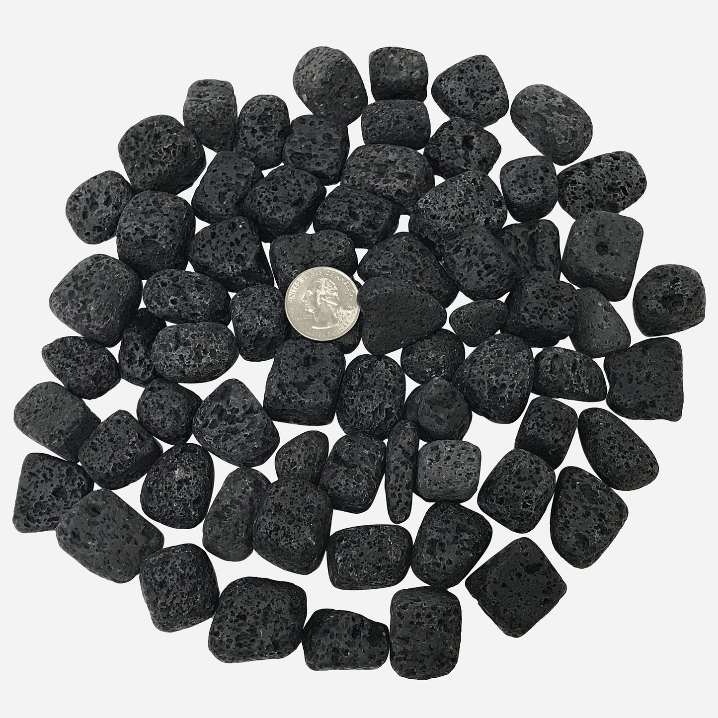 Lavastone Tumbled Stone Gemstone Crystal - Gem Avenue