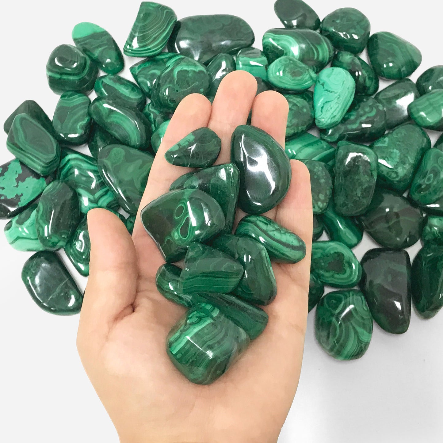 Natural Malachite Tumble Stone - Gem Avenue
