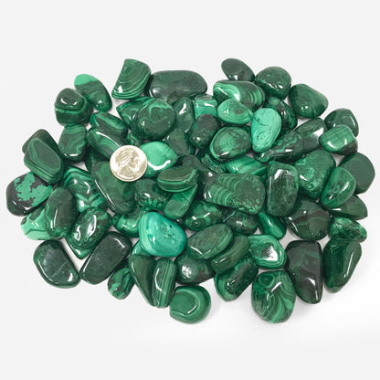 Natural Malachite Tumble Stone - Gem Avenue
