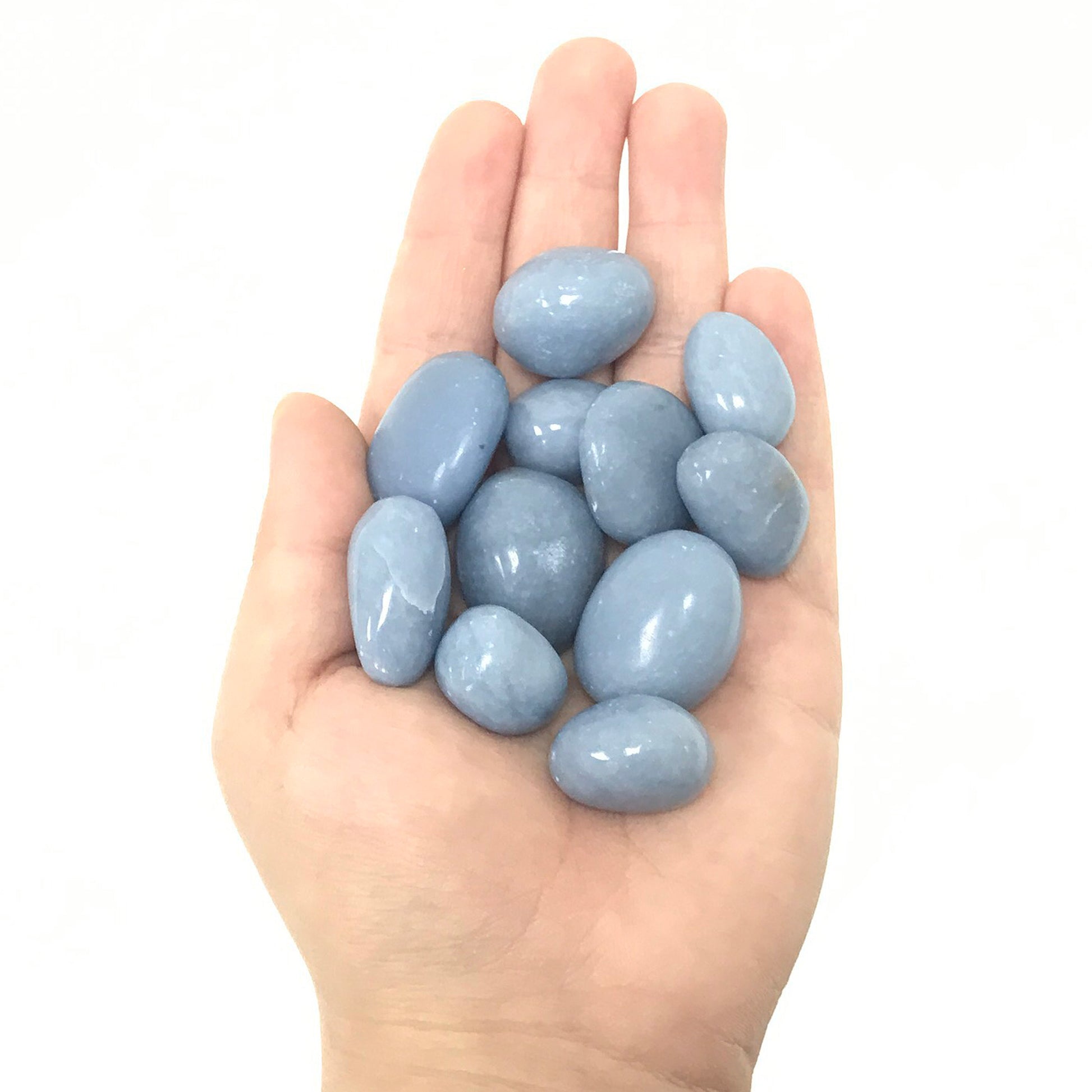 Angelite - A Quality Tumbled Stone - Gem Avenue