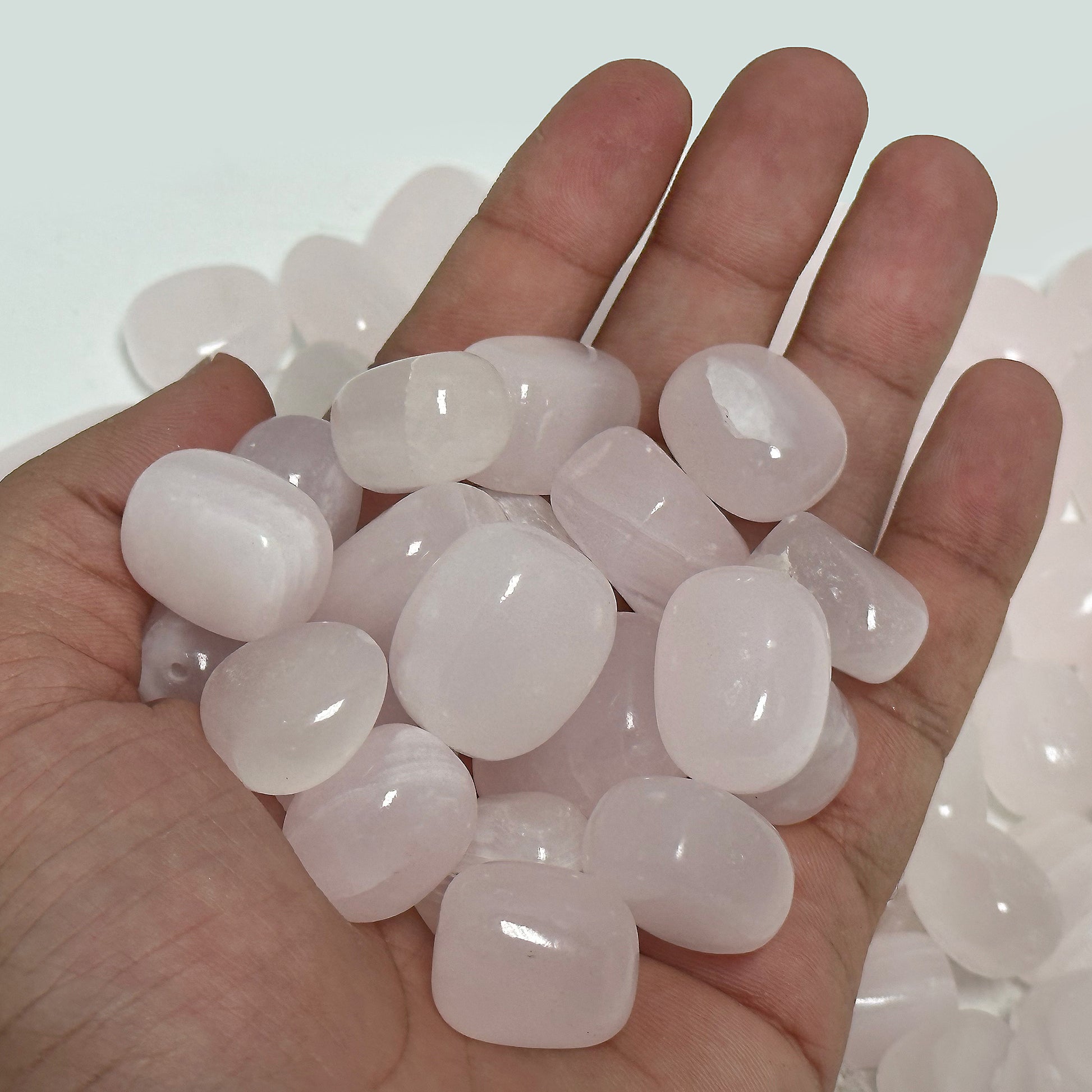 Natural Mangano Calcite Tumbled Gemstone Crystals - Gem Avenue