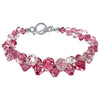 Pink and Clear Bracelets