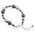 Sterling Silver 7 to 8 inch Bracelet with Austrian Crystals and Pearl