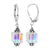 Handmade Drop Earrings with Austrian Crystals and 925 Sterling Silver Leverback