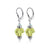 Handmade 925 Sterling Silver Leverback Drop Earrings with Austrian Crystals and Rondelle Accents