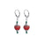 .925 Silver Earrings with Glass Beads and Austrian Crystal Drops