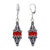 Vintage Style 925 Sterling Silver Drop Earrings with Austrian Crystal