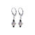 925 Sterling Silver Leverback Drop Earrings with Austrian Crystals