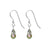 Cube and Bicone Austrian Crystals with Rondelle 925 Sterling Silver Drop Earrings #GEG21