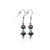 .925 Silver Drop Earrings with Faux Pearl Nugget and Austrian Crystals