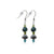 .925 Silver Drop Earrings with Faux Pearl Nugget and Austrian Crystals