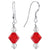 925 Sterling Silver Handmade Drop Earrings with Austrian Crystal Bicones