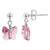 Butterfly Shape Austrian Crystal Post-Back Handmade 925 Sterling Silver Drop Earrings #GEG24